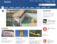 Tablet Screenshot of divisov.cz